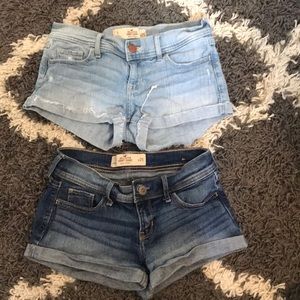 BUNDLE - 2 pairs of Hollister Jean Shorts